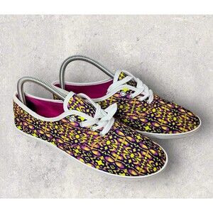 Free Choice By Elis Psychedelic Print Slip On Casual Sneakers Size 8.5 Size NEW
